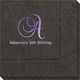Elegant Initial Moire Napkins Image 2 of 2